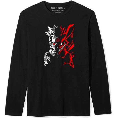 Buy Naruto Nine Tails Black Full Sleeve T Shirt Filmy Vastra