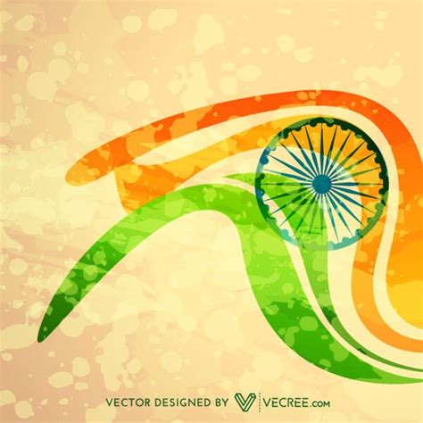 Indian Flag Theme Background Design | Vector free, Indian flag