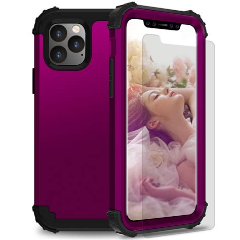 Iphone 11 2019 Case With Temepered Glass Screen Protector Dteck Full