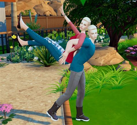 Twins Power Poses At Rethdis Love Sims 4 Updates