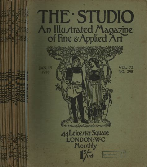 The Studio Annata 1918 Completa 12 Fascicoli Par Aavv Brossura