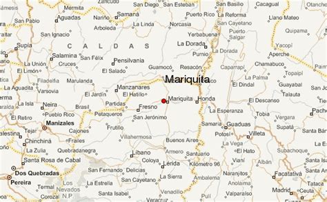 Mapa de colombia político (con nombres de departamentos y capitales); Mariquita Location Guide