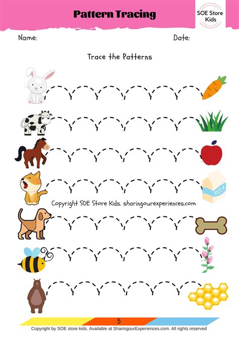 Pre writing Worksheets PDF Preschoolers 3 year olds - Downloadable