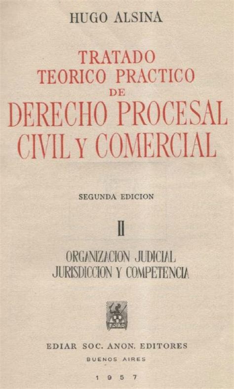Derecho Procesal Civil Y Comercial Tomo Ii Descargar Libros De