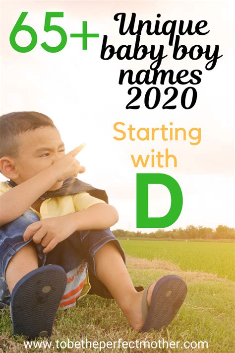 Unique Boy Names Starting With D With Meaning And Origin