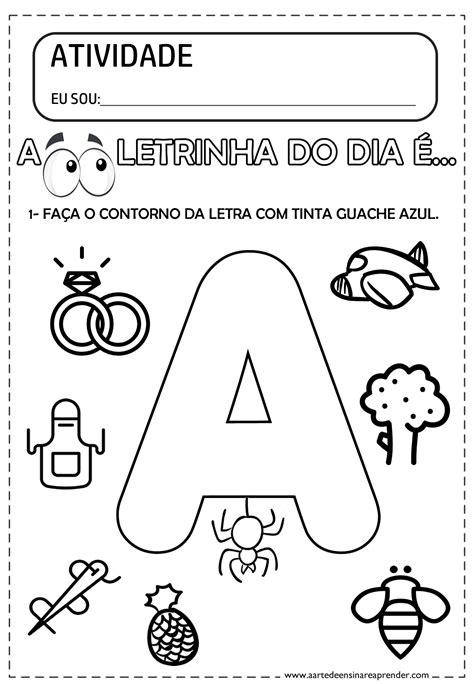 Atividades Maternal Letra A