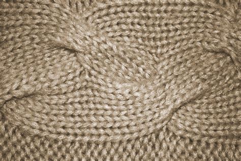 Beige Cable Knit Pattern Texture Picture Free Photograph Photos