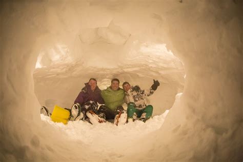 Finally Inside Their Snow Cave Ready For A Cosy Night