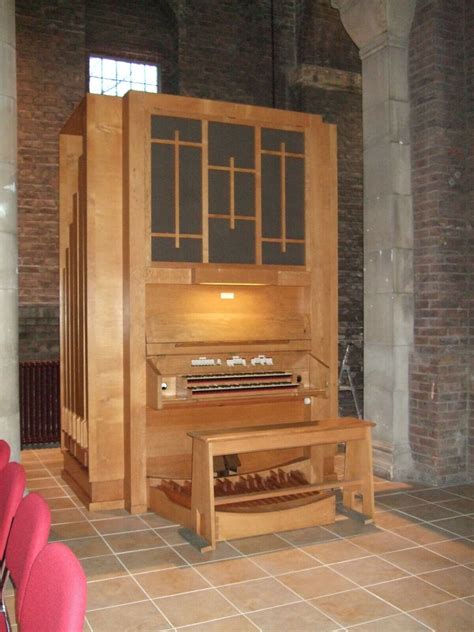 Church Pipe Organ Walker Organ Light Wood Finish Professional