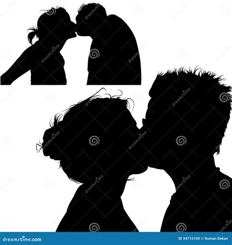 Kissing Stock Vector Illustration Of Pair Romance Cuddling