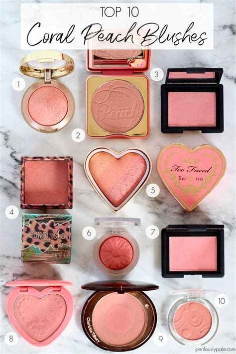 Beauty Top 10 Peachy Coral Blushes For Spring Perilously Pale