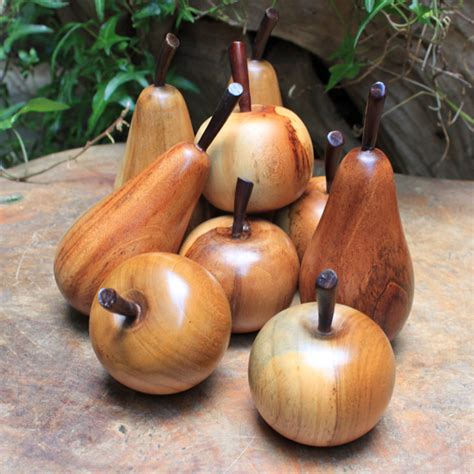 Wooden Apples & Pears - Indonesian Root Furniture Products