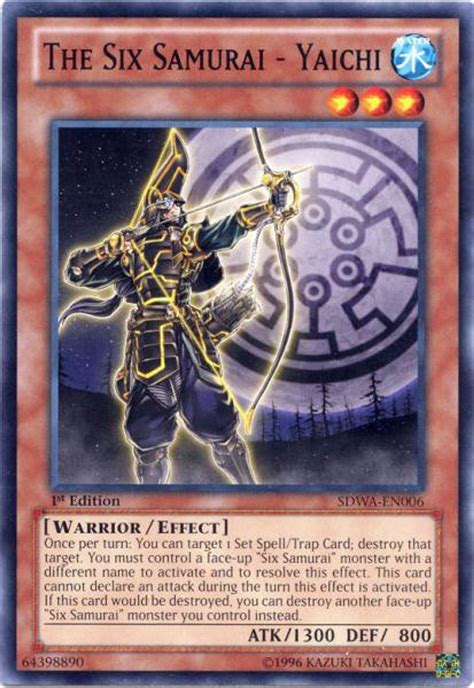 Yugioh Zexal Trading Card Game Samurai Warlords Structure Deck Single Card Common The Six