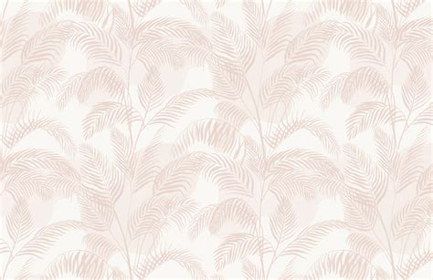 Pastel Pink Inky Tropical Pattern Wallpaper Mural Hovia AU