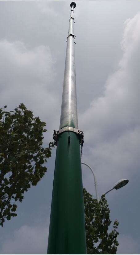 Crank Up Telescoping Antenna Mast 40ft 12m Radio Tower Aluminum