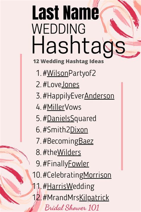 Wedding Engagement Hashtags