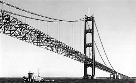 Straits Of Mackinac Bridge And Deck Trusses American Bridge