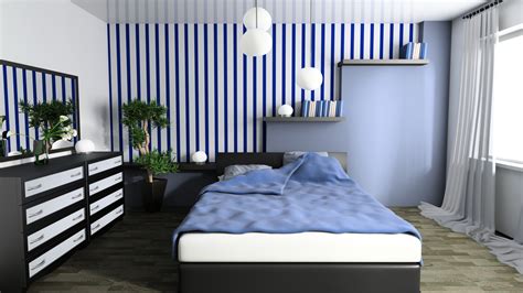 Bedroom Interior Design Blue Wallpapers 1920x1080 450605