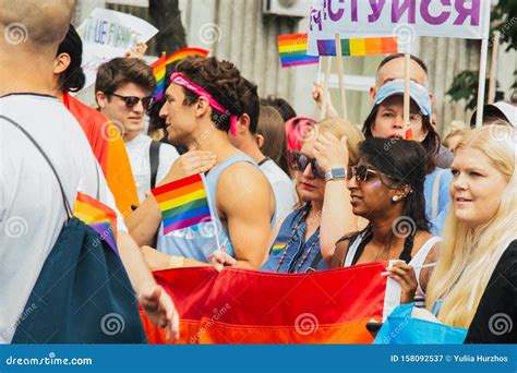 Kiew Ukraine Lgbt Parade Marsch Der Gleichheit Für Rechte Von Schwulen Lesben