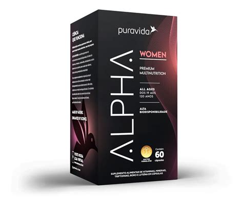 Alpha Women Polivitamínico Premium Pura Vida 60 Cápsulas Frete Grátis