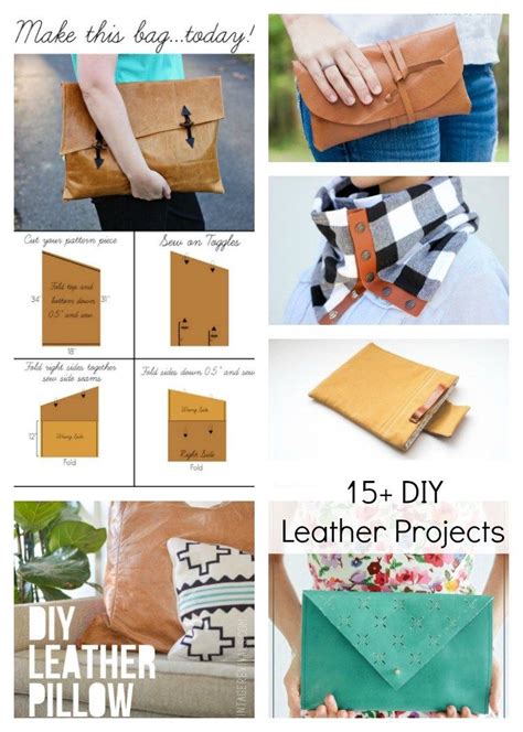 Diy Leather Accessory Projects Diy Leather Ts Diy Leather Tote Diy