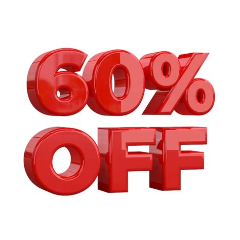 Premium Photo 60 Off Special Offer Great Offer Sale Sixty Five Percent