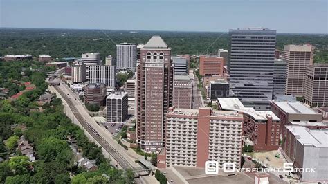 Overflightstock Dowtown Clayton Missouri Drone View Aerial Stock Footage