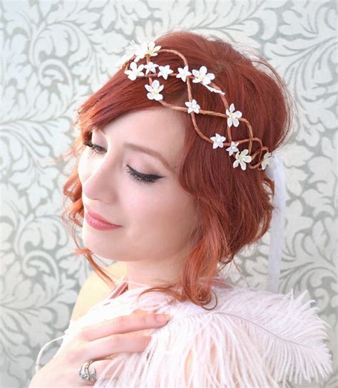 Wedding Crown Bridal Head Piece White Flower Circlet Fl Flickr