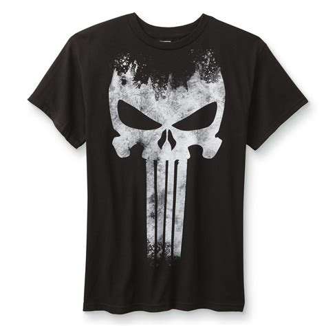 Marvel The Punisher Young Mens Graphic T Shirt