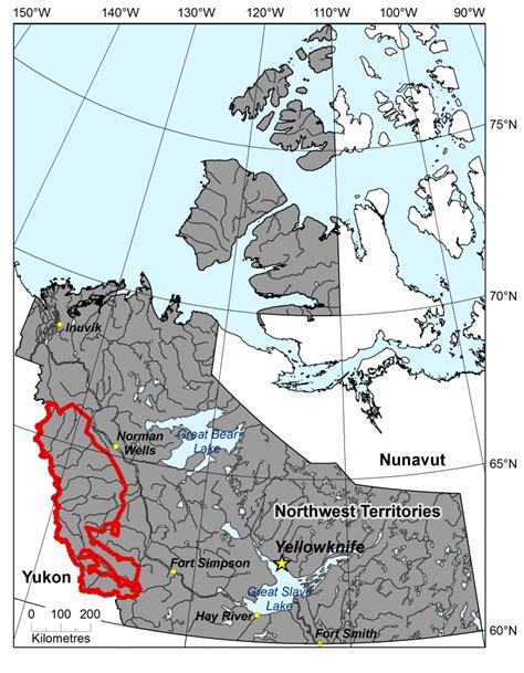 Delineation Of Watersheds In The Mackenzie Mountains Northwest