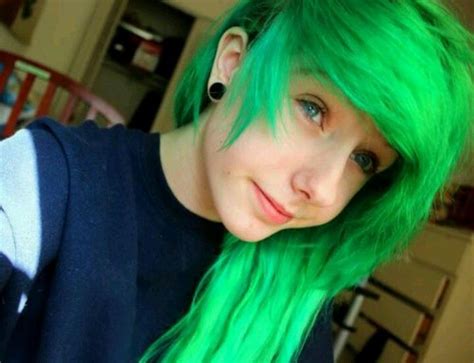 green hair black scene hair emo scene hair green hair girl yellow hair hair inspo color