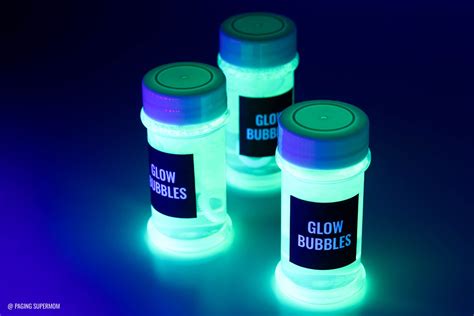 Diy Glow Bubbles For Blacklight Party Cheap And Easy Recipe