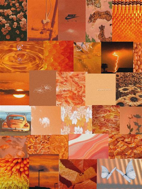 Orange Collage That I Created Orange Aesthetic Aesthetic Collage