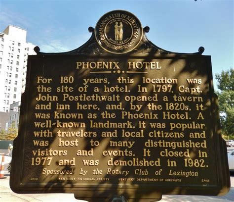 Phoenix Hotel Historical Marker Clio