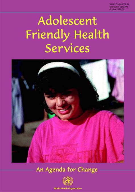 Adolescent Friendly Health Services An Agenda For Change Hub Na NÓg