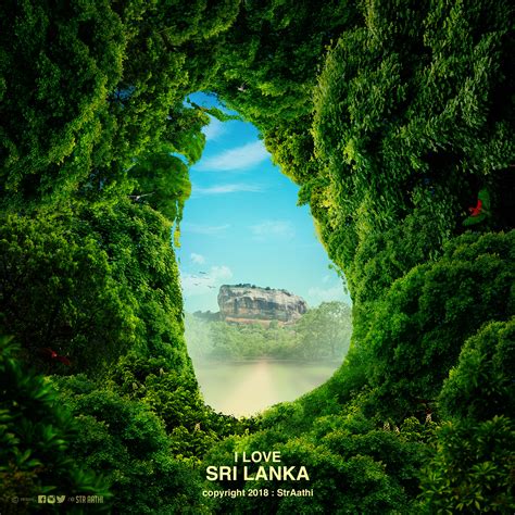 I Love Sri Lanka Nature Of Srilanka Map Nature Des On Behance