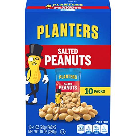 Planters Salted Peanuts 60 Ct Pack 6 Boxes Of 10 Bags Pricepulse