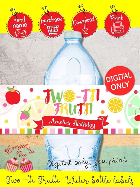 Digital Download Tutti Frutti Two Tti Frutti Theme Water Etsy In 2022