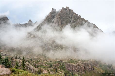 Jagged Mist Weminuche Wilderness Colorado Mountain Photography By