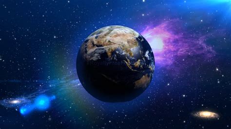 Earth Hd Space Motion Background Video Galaxy Universe Globe