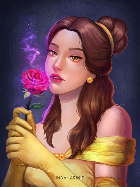 Artstation Belle Disney Princess Fan Art