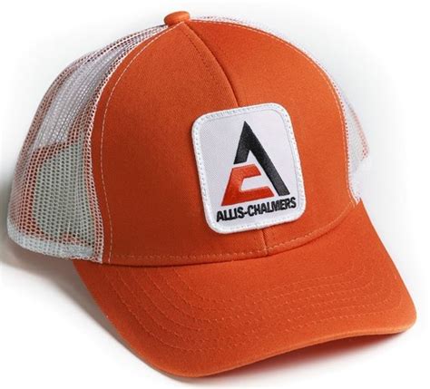 Orange With White Mesh Back New Logo Allis Chalmers Hat Agcon Supply