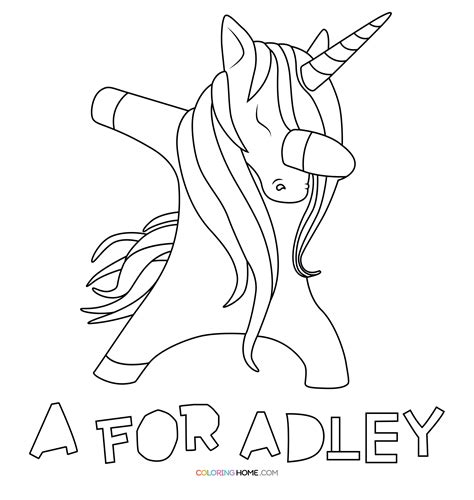 A For Adley Coloring Pages Free Coloring Pages