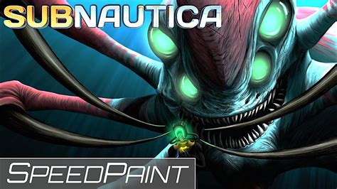 Subnautica Reaper Leviathan Speedpaint Youtube