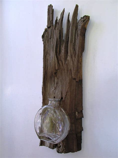 Driftwood Reclaimed Wood Vase Rustic Home Decor Beach Home Decor