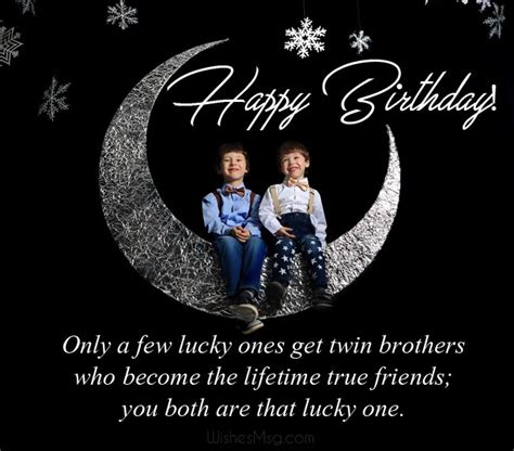 Birthday Card For Twin Brother Happy Birthday Card