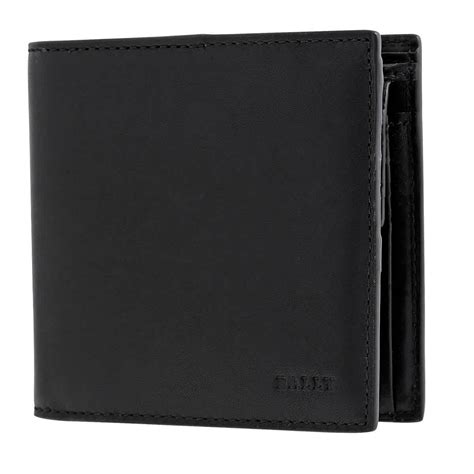 Bally Teisel Leather Bifold Wallet In Black Modesens