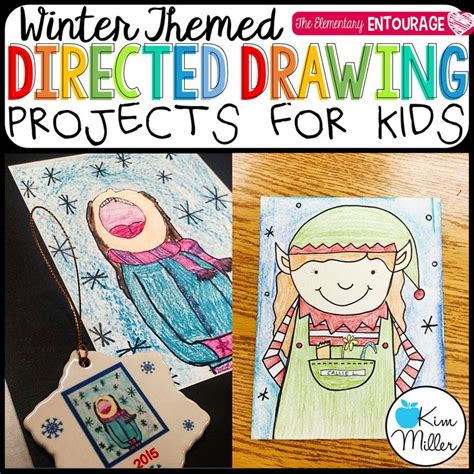 Winter Themed Directed Drawing Projects For Kids Directed Drawing