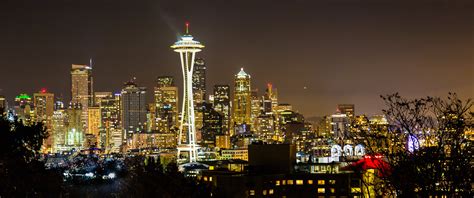 Top View Photo Of Space Needle Seattle Hd Wallpaper Wallpaper Flare