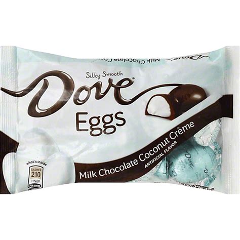 Dove Eggs Milk Chocolate Coconut Creme Silky Smooth Packaged Candy